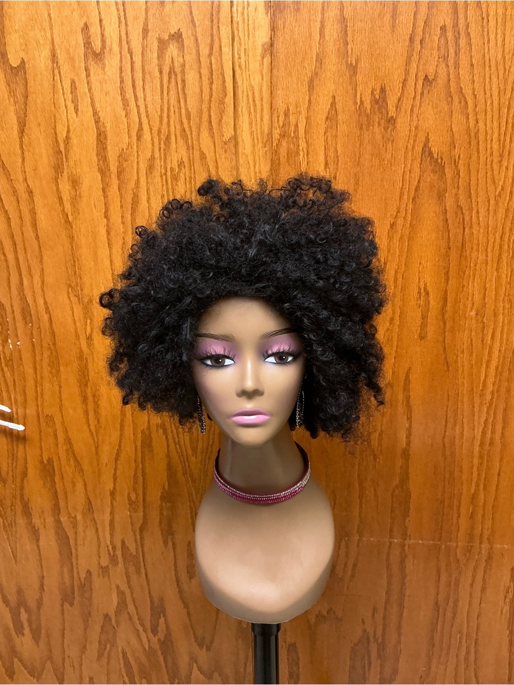 Black Curly Afro Wig for Women - Natural Texture